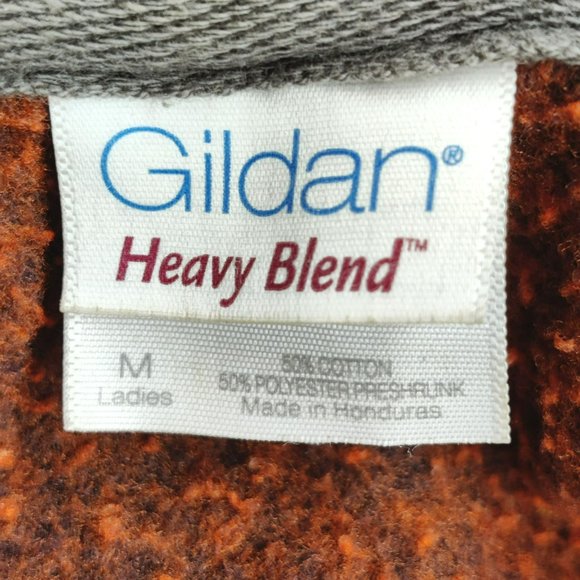 Gildan Heavy Blend Size M Rust Color Hoodie Gettysburg Embroidery Pouch Pockets - Picture 5 of 11